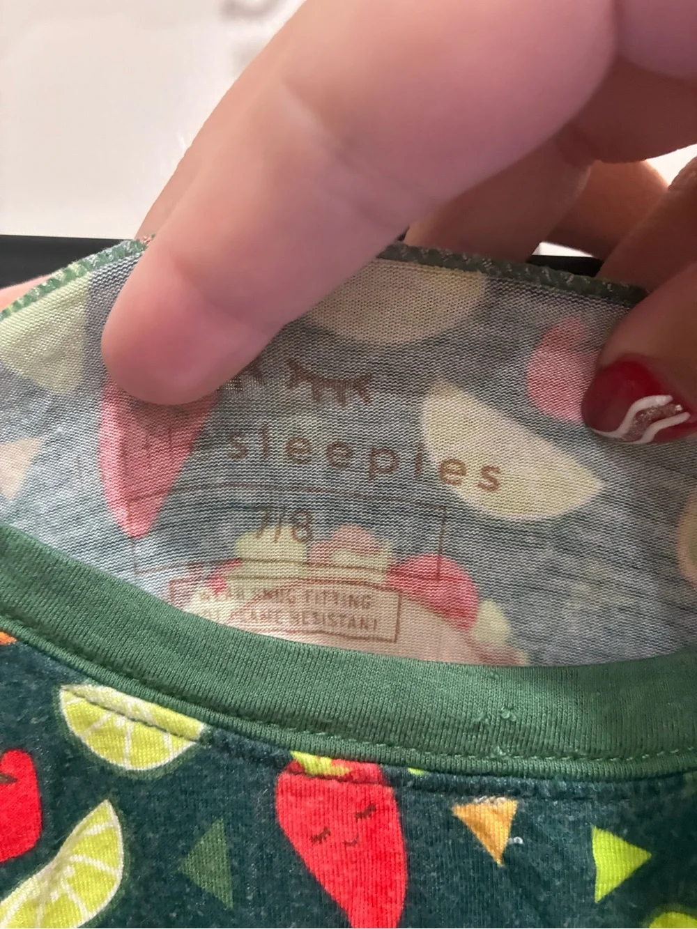 Little Sleepies Green Taco & Avocado Kids Pajama Set